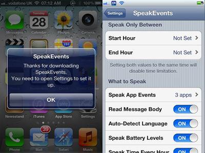 SpeakEvents: Et si une voix annonçait vos notifications sur iPhone...