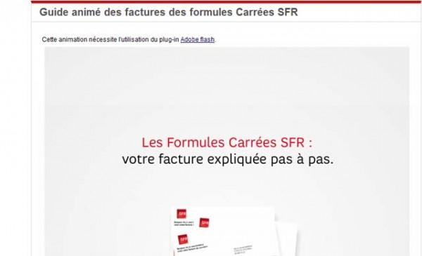 Les factures des offres Formules carrées de SFR expliquées pas à pas