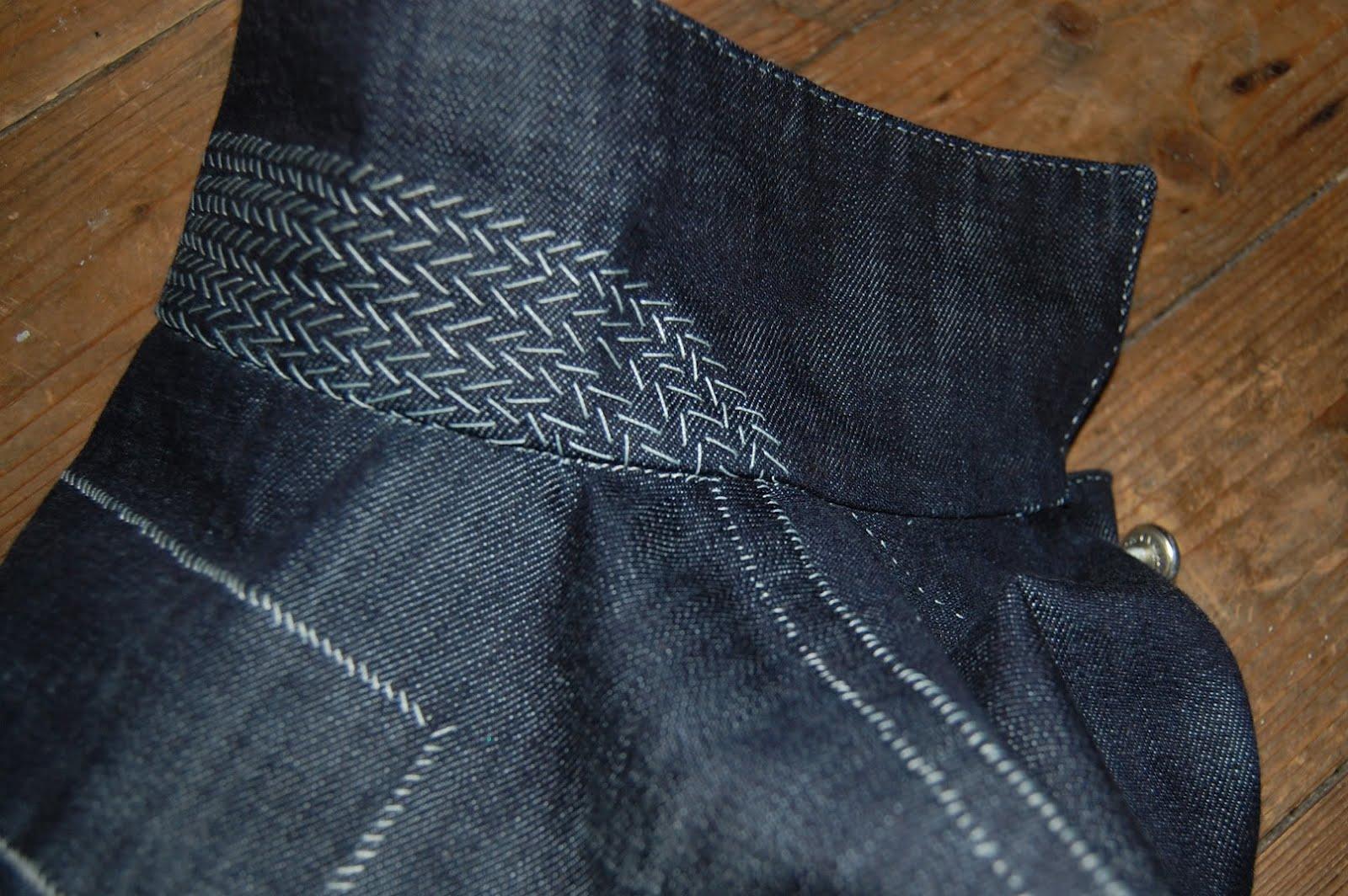 COMPLETELY HAND-STICHED SELVEDGE DENIM JACKET COMPLETELY HAND-STICHED SELVEDGE DENIM JACKET