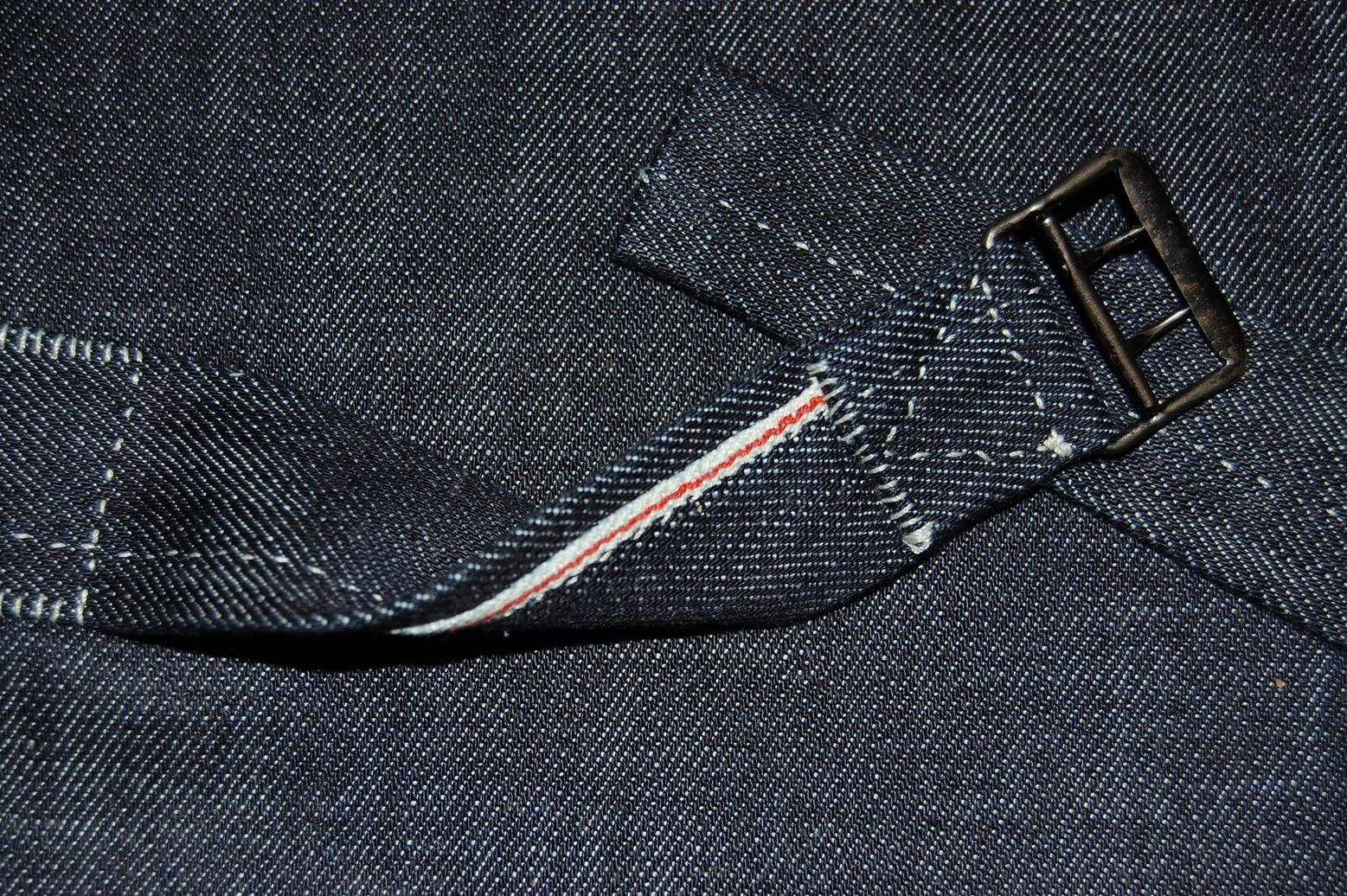 COMPLETELY HAND-STICHED SELVEDGE DENIM JACKET COMPLETELY HAND-STICHED SELVEDGE DENIM JACKET