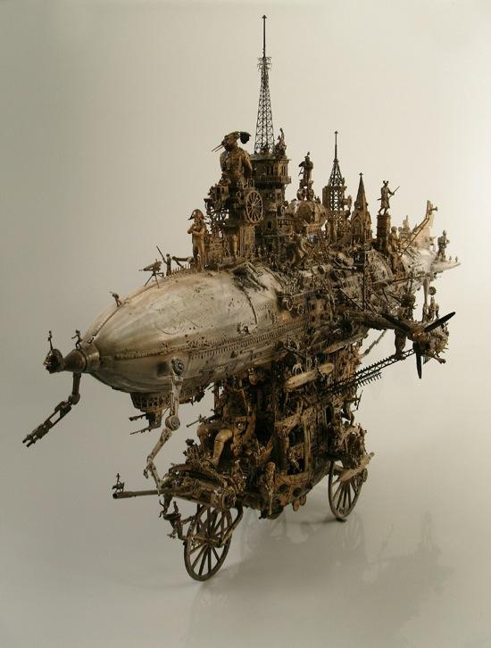 Les sculptures post-industrielles rococo de Kris Kuksi - 5