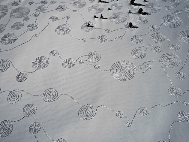 Snow Drawings, le land art hivernal