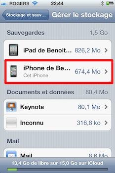 gestion-stockage-icloud gestion stockage icloud iCloud iPhone iPad: comment gérer efficacement les 5 Gigas d’espace gratuit