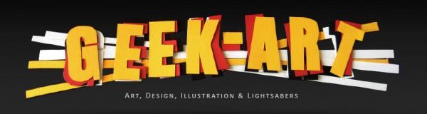 geek art 600x160 Geek Art : art, design, illustration & sabre laser