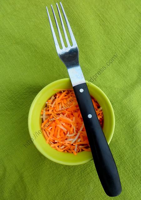 Salade de carottes et de racines de persil / Carrots and Root Parsley Salad