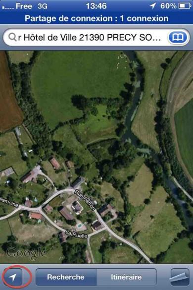 capture ecran iphone google maps 7 capture ecran iphone google maps 7 390x585 Tutoriel : comment utiliser Google Maps en photo animalière