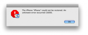 TUTO: Résoudre l’erreur 1600 d’iTunes !