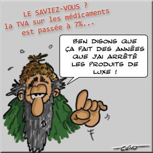 Céno Dessinateur - La Babole : La TVA sur les médicaments est passée discrètement à 7% Céno Dessinateur - La Babole : La TVA sur les médicaments est passée discrètement à 7%