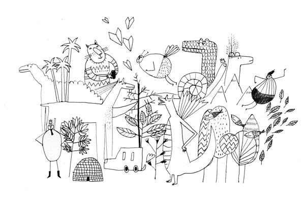 Un Dessin En Noir Et Blanc Qui Ne Demande Que Des Couleur Un dessin en noir et