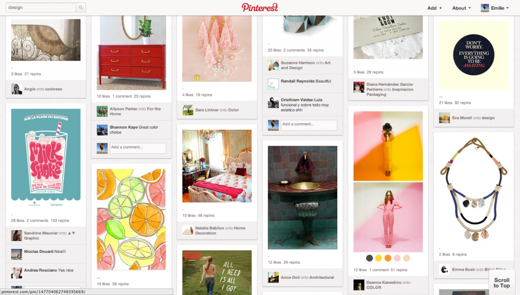 Moodboard-design Pinterest : Une planche de moodboard ?