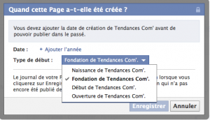 moment clé Timeline Facebook Page Design