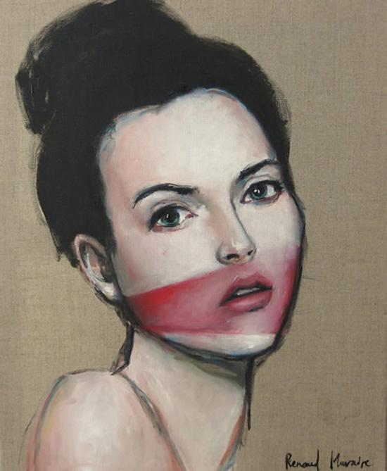 2007_Renaud Muraire_The Red Mark_61 x 50 cm Renaud Muraire, et quand l’art créa la femme