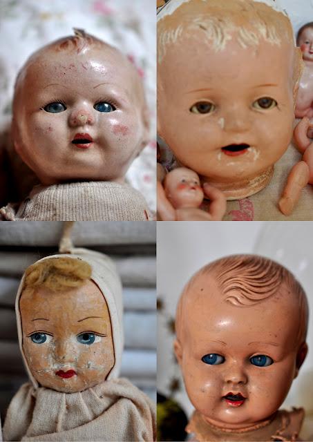 Côté collections,les poupées et les poupons. poupées anciennes