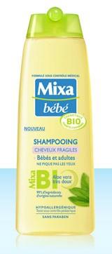 Le produit du jour : le Shampooing bio cheveux fragiles de Mixa Bébé