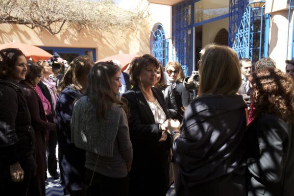 Martine Aubry à la rencontre de femmes de la société civile marocaine