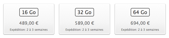 délais livraison ipad Le nouvel iPad et les délais de livraison