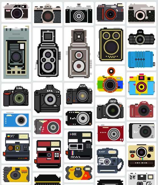 The Camera Collection : illustrations vectorielles d'appareils photos