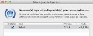 Safari passe en version 5.1.4 Safari passe en version 5.1.4