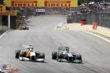 Adrian Sutil, Nico Rosberg, Mercedes Grand Prix, Force India F1, 2011 Brazilian Formula 1 Grand Prix, Formula 1