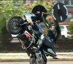 vidéo haltère moto wheeling