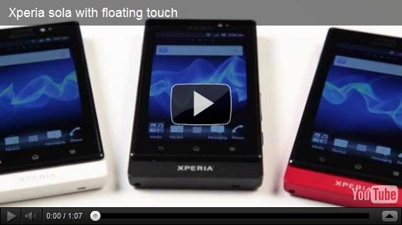 Sony lève le voile sur Xperia Sola avec le flottant tactile, une technologie prometteuse Sony lève le voile sur Xperia Sola avec le flottant tactile, une technologie prometteuse