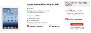 Egalement 100 euros remboursés sur le nouvel iPad chez SFR