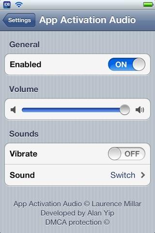 App Activation Audio, ajoute des effets sonores à votre iPhone...