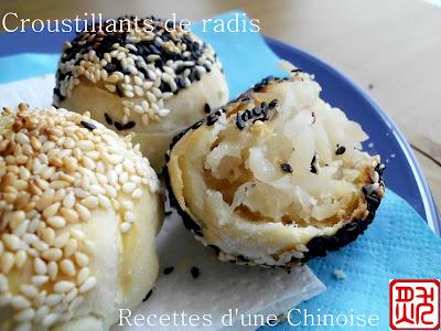 Dim Sum: Croustillants de radis 萝卜丝酥饼 luóbo sī sūbǐng