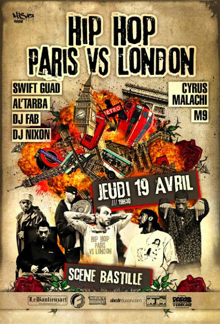Cyrus Malachi, M9, Swift Guad, Al'Tarba, DJ Nix'on & DJ Fab à PARIS