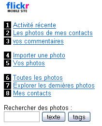 Publiez vos photos sur Flickr depuis votre mobile
