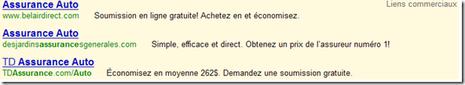 Assurance auto - Plus de 2 millions de souscriptions en ligne en 2007 adwords belair direct desjardins assurances td assurance