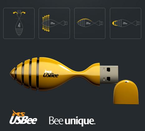 Un abeille sur votre ordinateur
