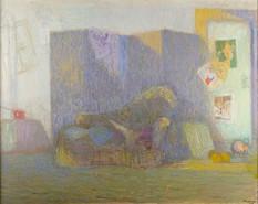 Le Plateau, espace d'exposition - Truphémus Coin d'atelier divan et paravent - 2005