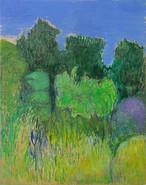 Le Plateau, espace d'exposition - Truphémus Verdure sur ciel bleu Cévennes - 2010