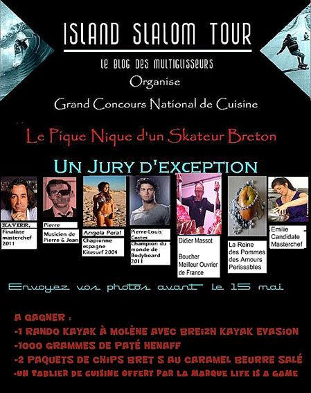 Concours de cuisine Island Slalom Tour affiche_concours_de_cuisine_national_V3