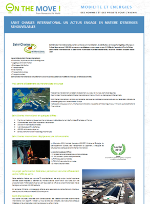 Saint Charles International, engagé pour les énergies renouvelables Saint Charles International, engagé pour les énergies renouvelables