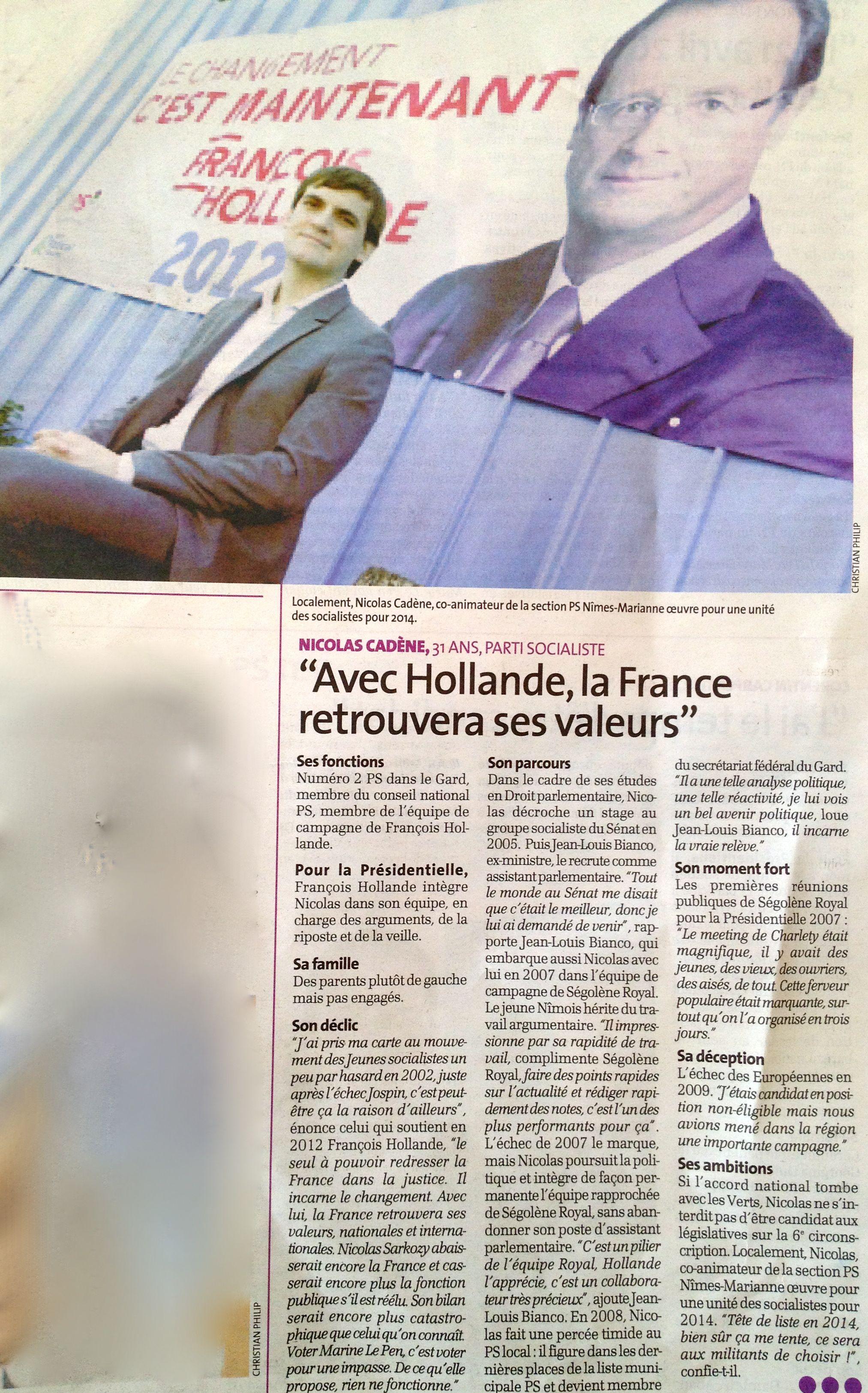 « Avec Hollande, la France retrouvera ses valeurs »