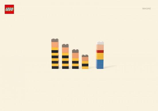 Des personnages de dessins animés en Lego minimaliste
