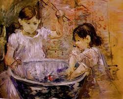 BM enfants à la vasque