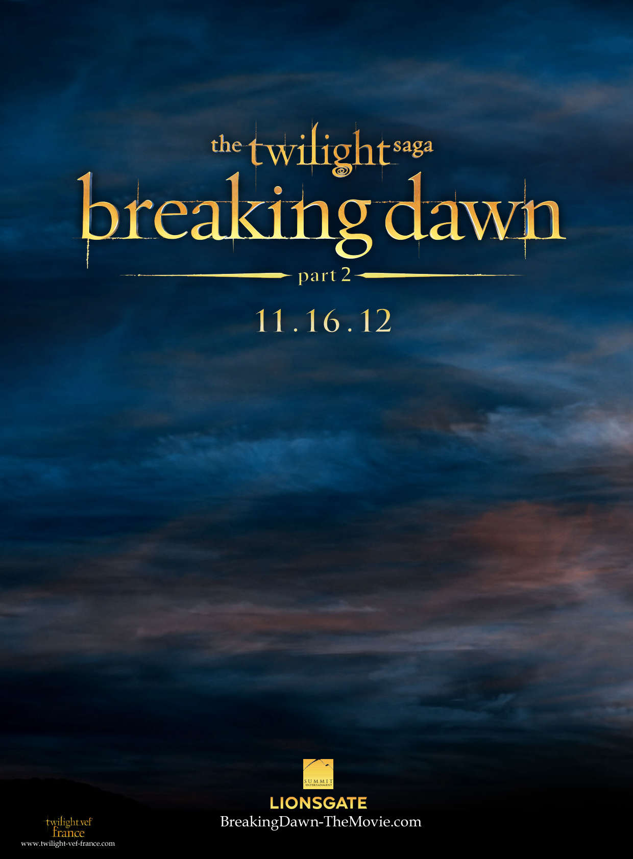 [Fanmade] Poster teaser de Breaking Dawn part 2
