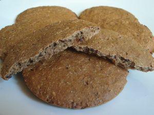 cookies moelleux cappuccino aux fèves de cacao DSC03989