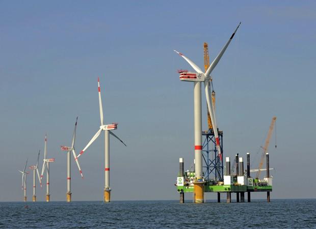 Aufbau Offshore-Windpark Thornton Bank, Belgien