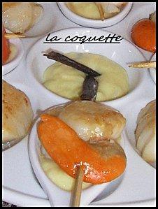 noix st jacques et sauce a la vanille de Lord Vanilla. IMGP9672