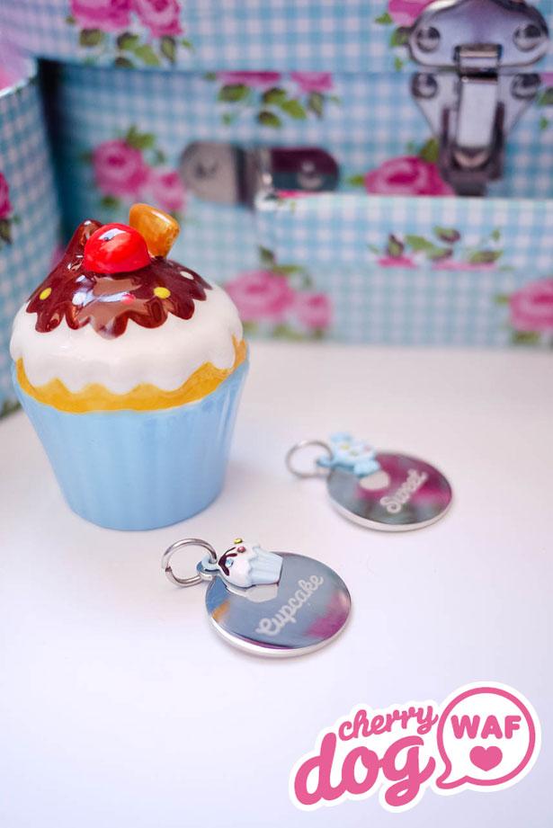 MĂŠdaille Cupcake pour chiens Les médailles pour chiens Cherry Dog : Cupcake & Sweet