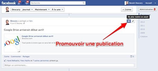 facebook promouvoir une publication Page Facebook: comment gérer laffichage des publications