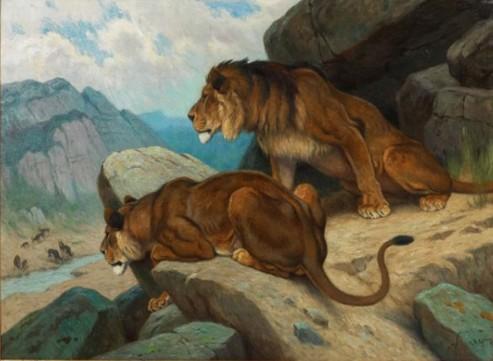 Rotig Lions Quelques aquarellistes français disparus au 20ème siècle – Partie 5 – Auguste Gilbert Privat – Alphonse Rey– Henri Rivière – George-Frederic Rötig – Paul Roux – Jean-Marie Rückbusch – René Vincent – Jean-Jacques Waltz dit Handi – Félix Ziem