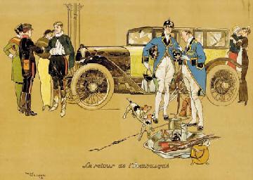 Vincent le départ de l_embusqué Quelques aquarellistes français disparus au 20ème siècle – Partie 5 – Auguste Gilbert Privat – Alphonse Rey– Henri Rivière – George-Frederic Rötig – Paul Roux – Jean-Marie Rückbusch – René Vincent – Jean-Jacques Waltz dit Handi – Félix Ziem