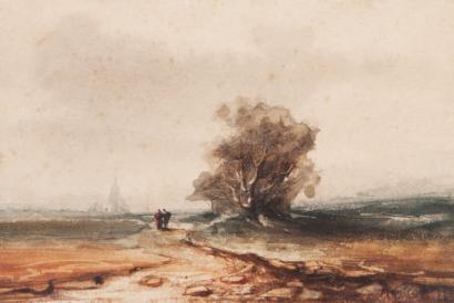 Ziem Paysage animé Quelques aquarellistes français disparus au 20ème siècle – Partie 5 – Auguste Gilbert Privat – Alphonse Rey– Henri Rivière – George-Frederic Rötig – Paul Roux – Jean-Marie Rückbusch – René Vincent – Jean-Jacques Waltz dit Handi – Félix Ziem