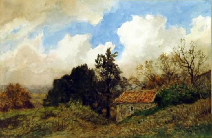 Roux Paysage de Provence Quelques aquarellistes français disparus au 20ème siècle – Partie 5 – Auguste Gilbert Privat – Alphonse Rey– Henri Rivière – George-Frederic Rötig – Paul Roux – Jean-Marie Rückbusch – René Vincent – Jean-Jacques Waltz dit Handi – Félix Ziem