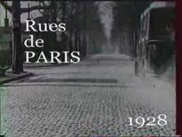 Rues de Paris en bus en 1928